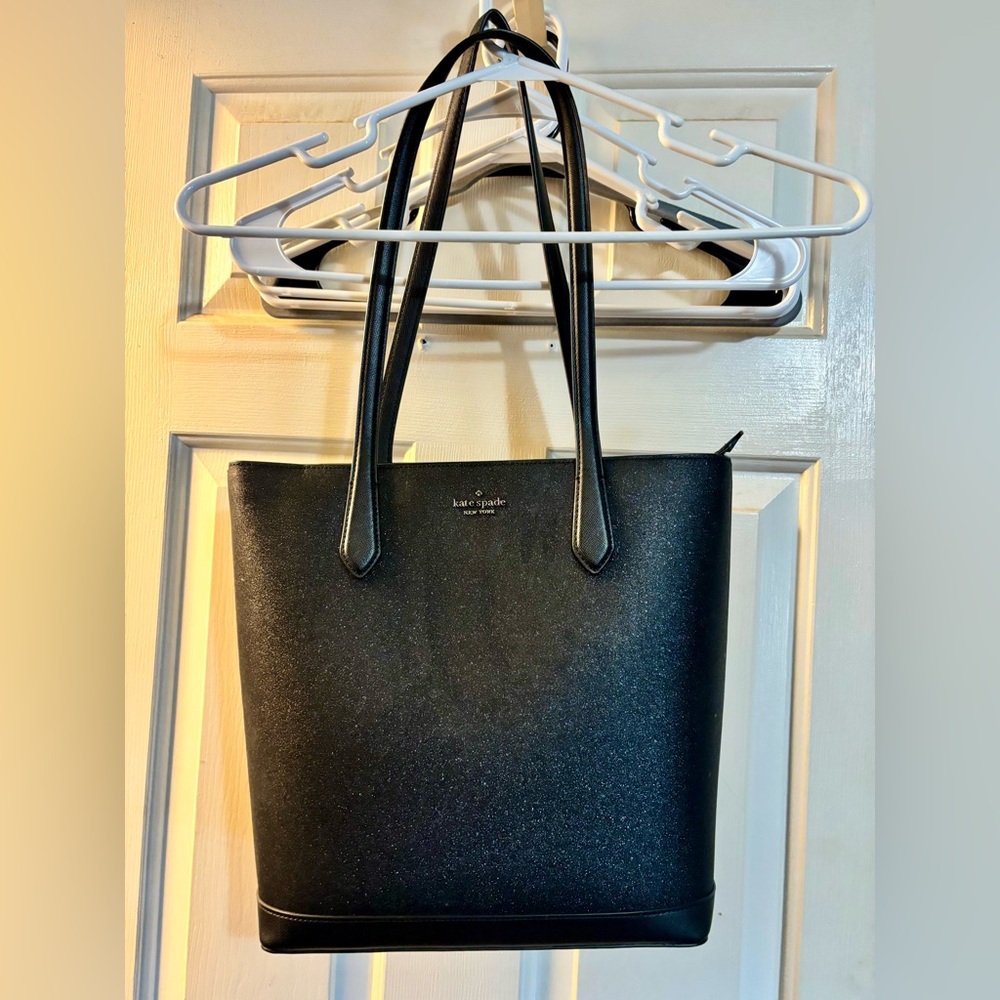 Kate Spade Glitter Black Tote